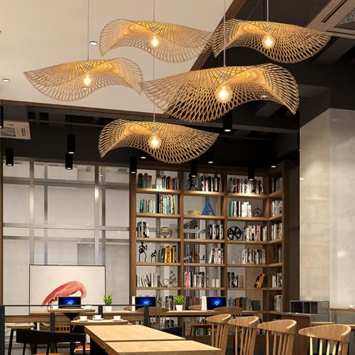 Lampe suspendue rotin cuisine pour éclairer efficacement un plan de travail - 2