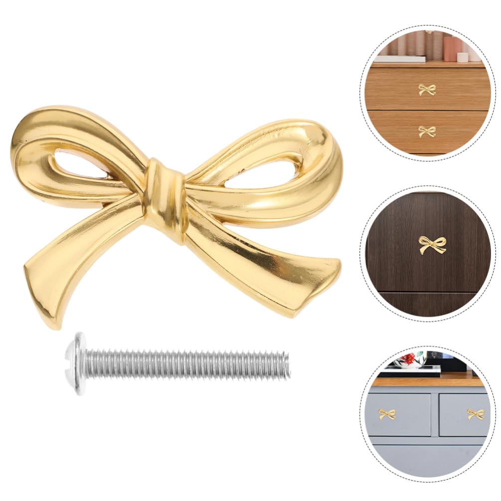 Homoyoyo 4piezas Tiradores De Puerta Forma De Lazo De Manijas De Cajón Para Armarios Estilo Elegante y Resistente Accesorios Para Muebles y Decoración Del Hogar