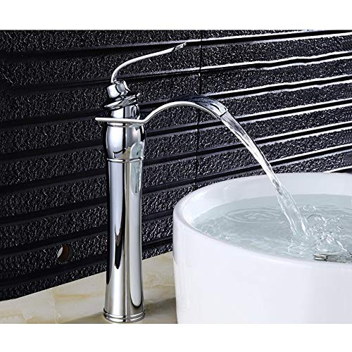 Mitigeur lavabo eau chaude et froide avec jet cascade anti-corrosion