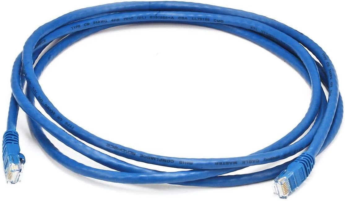 Cable de Red Monoprice Cat6 UTP 7 Pies Azul