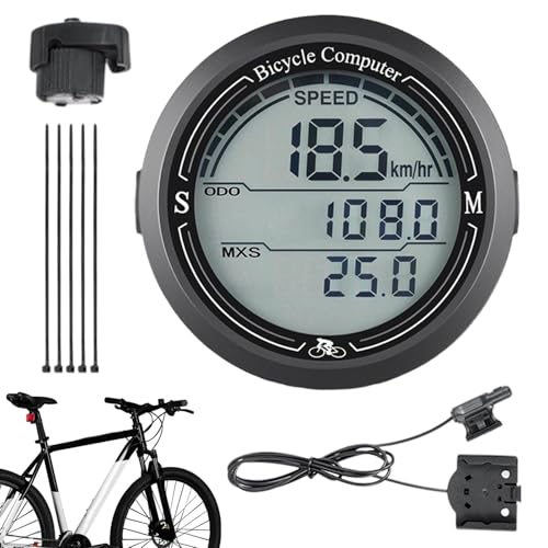 Cuentakilómetros inalámbricos para bicicleta, odómetro, pantalla LCD, electrónica y dispositivos impermeables que proporcionan análisis de datos profesional
