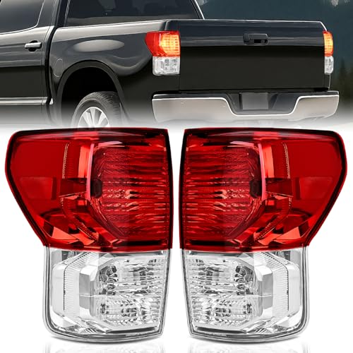 Image of Nilight Taillight Assembly Compatible with 2007 2008 2009 2010 2011 2012 2013 Toyota Tundra Rear Tail Light Lamp Replacement OE Style Driver and Passenger Side