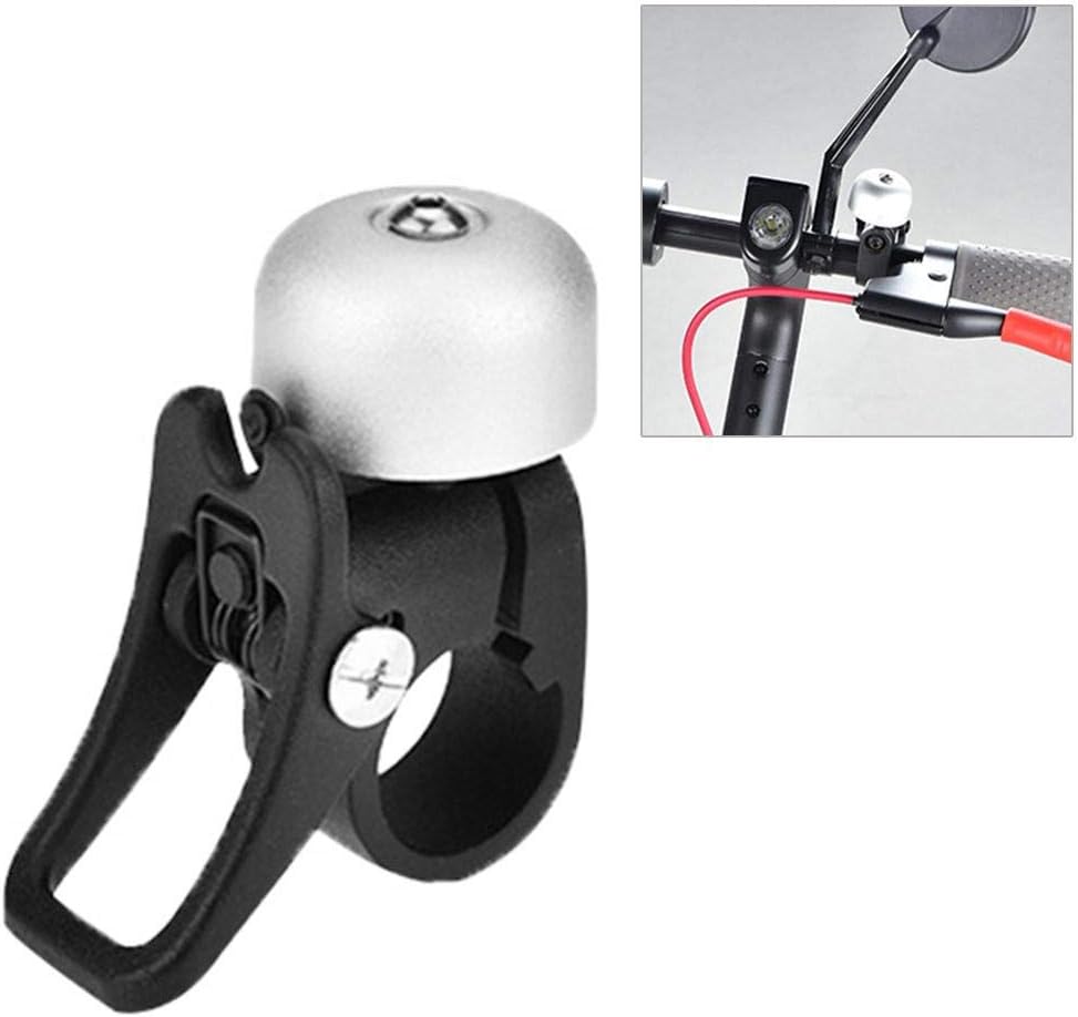 Linghuang Timbre de aleación de aluminio para Xiaomi M365 / Pro / Pro2 / 1S / Essential Scooter eléctrico de repuesto (plata)