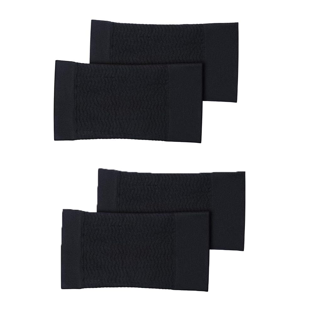 Azonee 2 Pairs Slimming Compression Thigh Wraps Sleeve for Plus Women Elastic Thigh Shapers Legs Slimmer Sleeve Wraps for Yoga Fitness Body Control, One Size