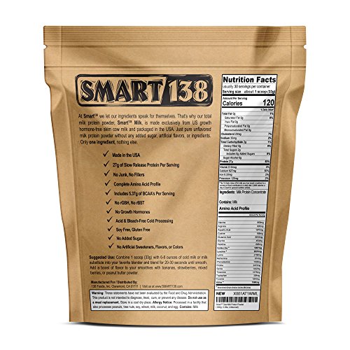 Smart138 S138 Total Milk Protein // 80% Casein 20% Whey // Gluten-Free thumb #1