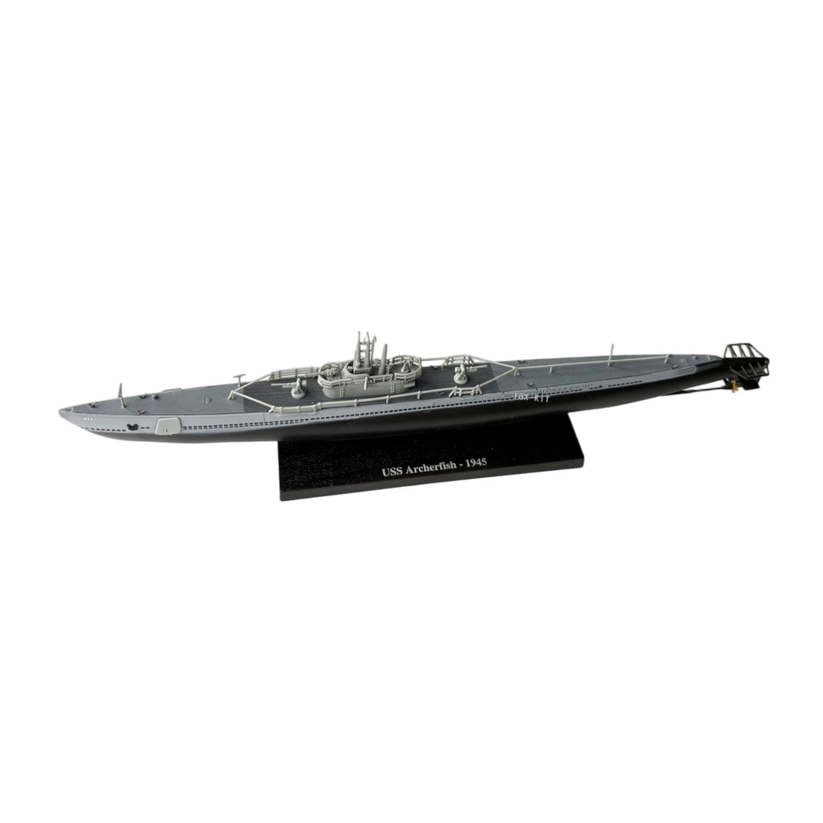#N/A/a Modelo Barco Crucero Maqueta Naval Decoración de Escritorio para Aficionados a con Base Y Cuerpo en Aleación de PP, Pez Arquero