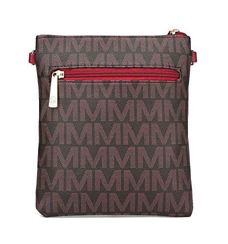 Image of MKFCollection Women's Chocolate Crossbody Handbag