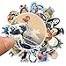 Totoro Sticker Sheet 50-Piece Multicolor Japan Miyazaki Hayao Anime Vinyl Stickers (50pcs)