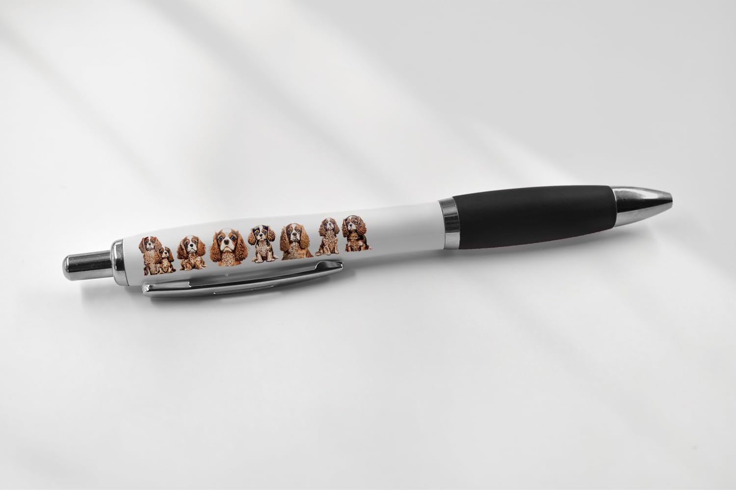 Penna DV DESIGN Con Cucciolo Di Cane, Inchiostro Nero, Punta Media 0,7 Mm, Impugnatura Morbida, Regalo Simpatico - 3
