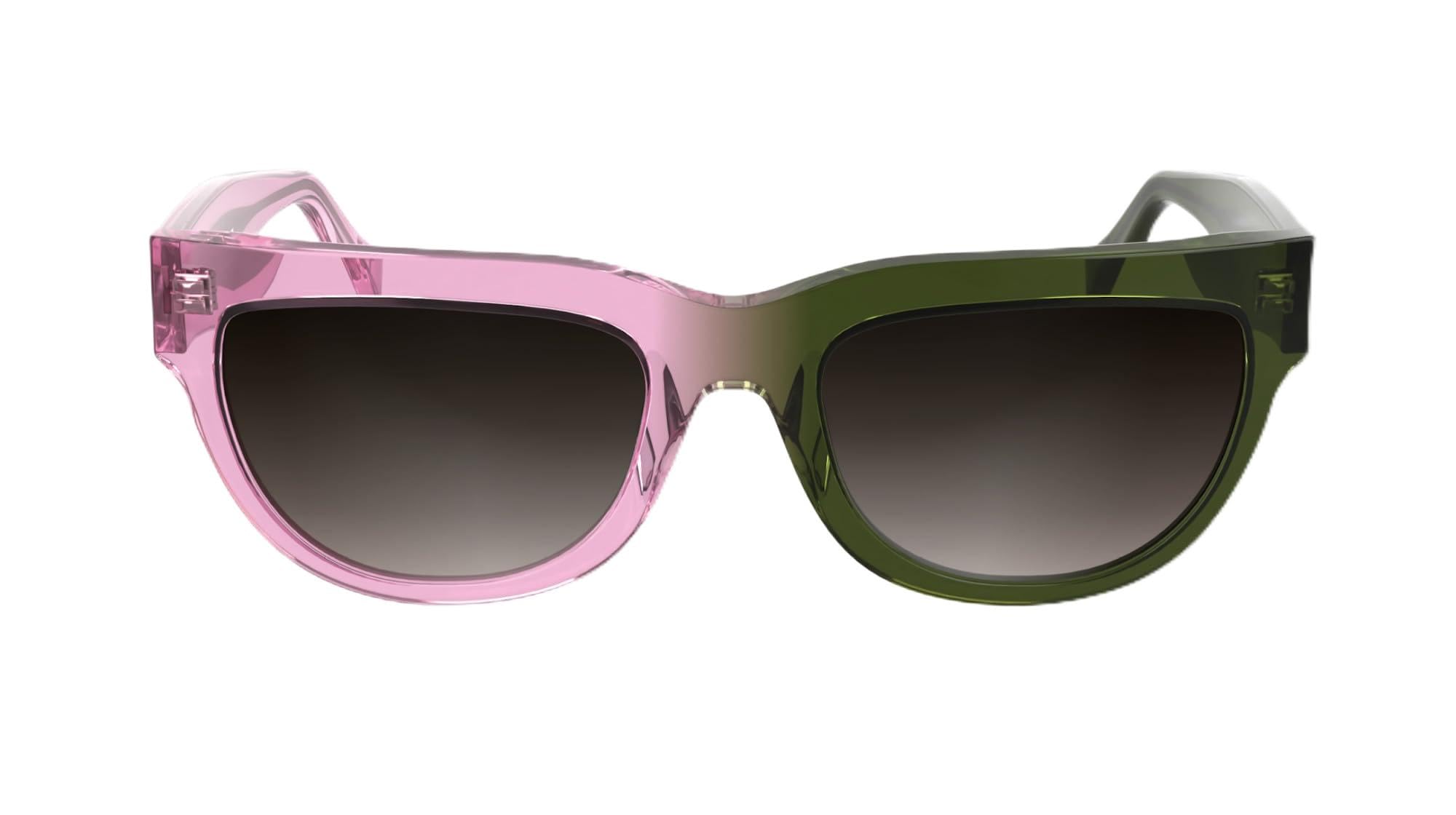 CALVIN KLEIN JEANS Women's Sunglasses CKJ25600S - Pink To Khaki with Gradient Brown Lens