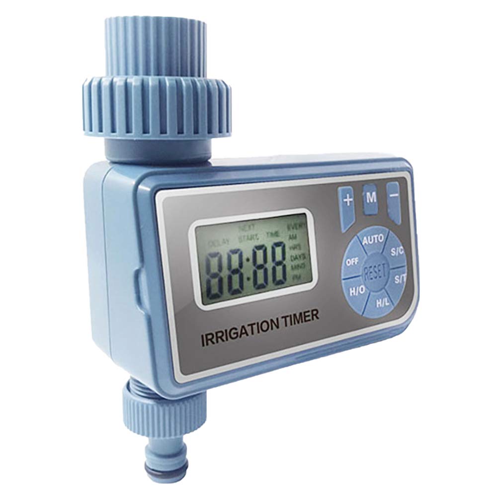 Temporizador Controlador Riego Jardín Pantalla de LCD Grande de Automático de Agua para Sistemas en Espacios Verdes y Jardinería Doméstica
