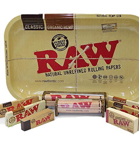 Super Raw Bundle-raw Rolling Paper King & 1.25 1 1/4 Size Combo Tray