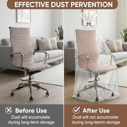 4PCS Extra Große Transparente Plastiktüten, 100x150cm Verdickte Staub Aufbewahrungsbeutel, Wiederverwendbare und Wasserdichte Aufbewahrungstaschen für Staubdicht, Gepäck, Koffer, Möbel, Kleidung