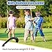 COCONUT Horseshoes Outside Game for Kids, Metal Horse Shoes Game Kit Includes 4 Horseshoes 2 Stakes, Backyard Beach Outdoor Game for Kids （Not for Adults） White Black