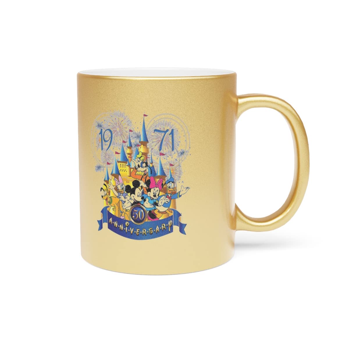 50th Anniversary of Magic Christmas Mug Mouse Ears Mug 11Oz Great Idea Gift For Christmas 50 Years O