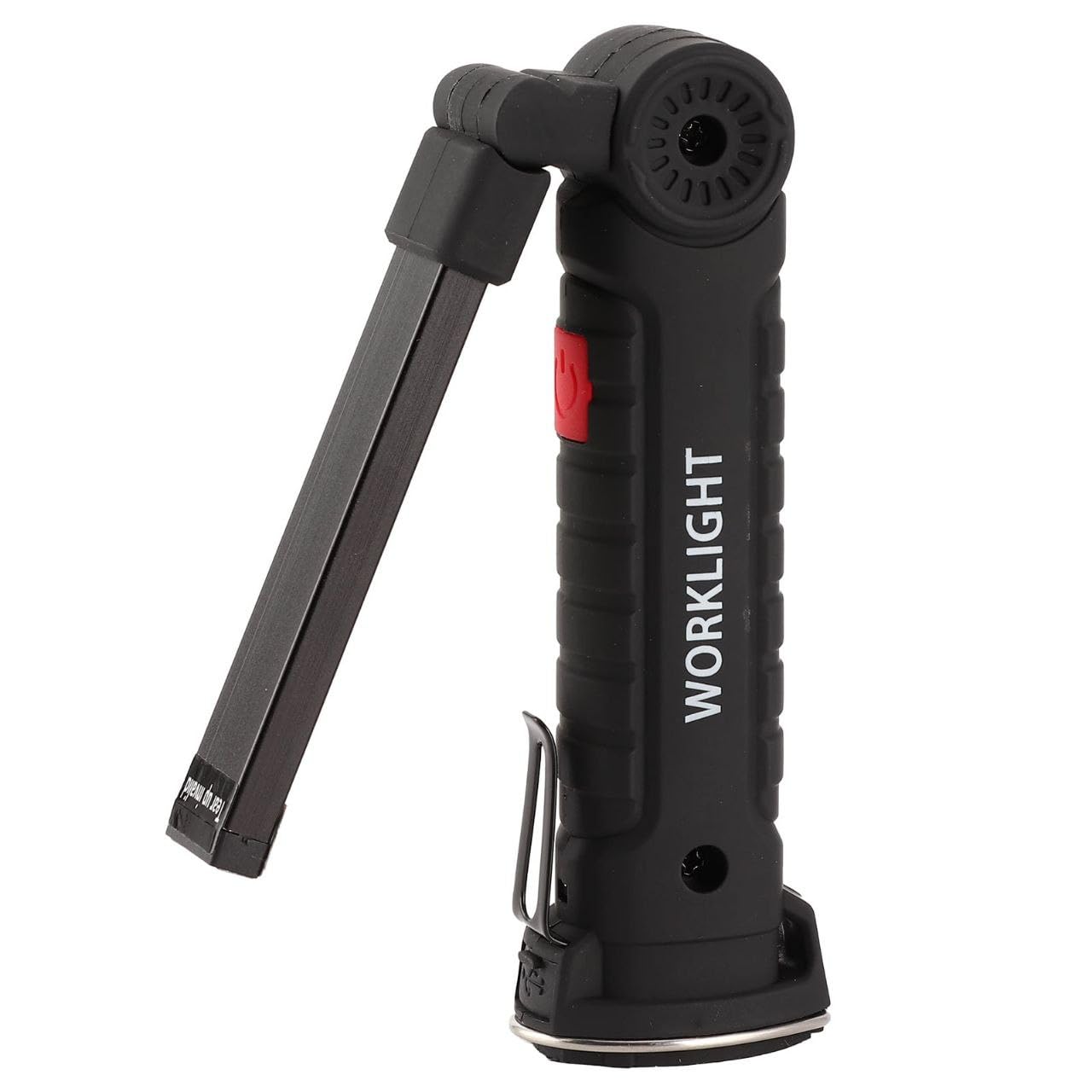 JAMBUVANTI LED Worklight Flashlight, Rechargeable with Magnetic Base Rotate and 4 Modes Flood Light Inspection Construction Light for Car Repair, Household and Emergency