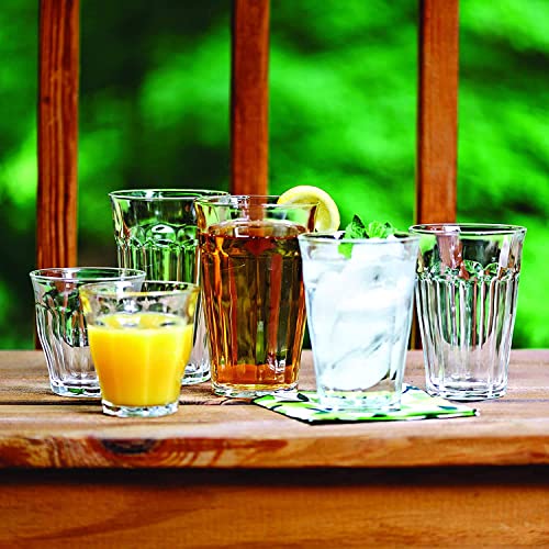 Duralex Picardie 18 Piece Clear Tempered Glass Drinkware And Tumbler Cup Set For Wine, Tea, Water, And Cocktails #TOP3