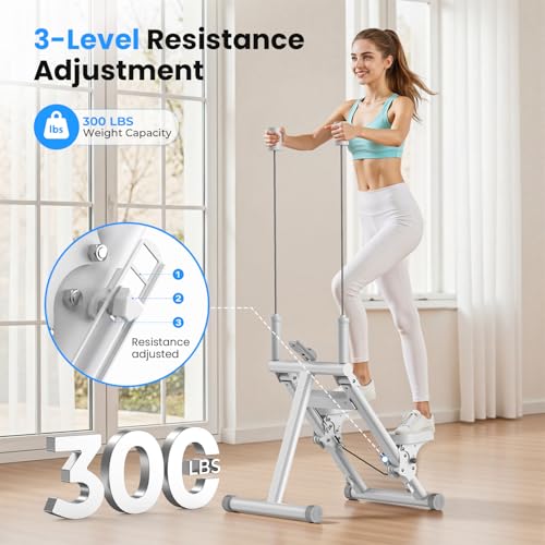 Image of OWLSKY Stair Stepper for Home,Vertical Climber Exercise Machine with Stable Triangular Frame, Smooth & Quiet Motion, Full Body Workout Equipment