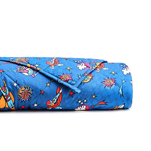 YnM Weighted Blanket (7 lbs for Kids Weigh Around 60lbs, 41''x60