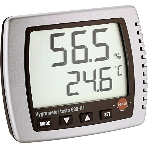 testo 608-H1 Luftfeuchtemessgerät (Hygrometer) 10% rF 98% rF Taupunkt-/Schimmelwarnanzeige, grey|black|blue