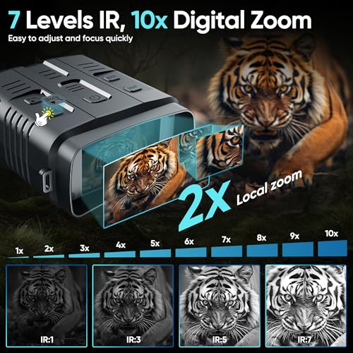 Dnogjo Night Vision Goggles, 4K Night Vision Binoculars With Camera thumb #4