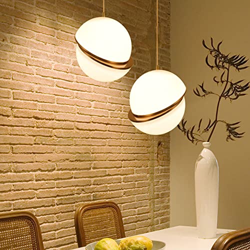 Lámpara colgante dorada de diseño de bola para proyectos de iluminación interior de lujo 6