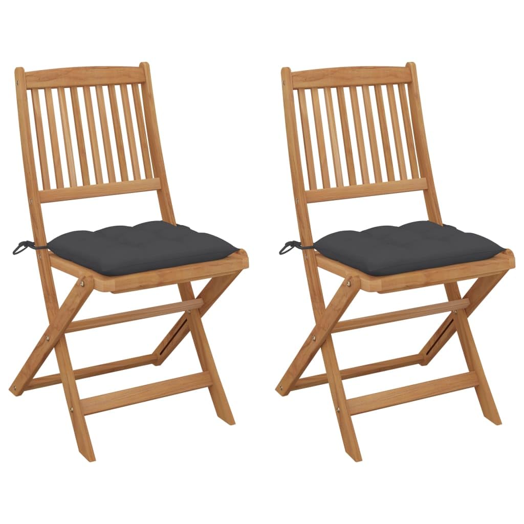 Chaise de jardin pliante lot de 2 en bois pour en finir avec le manque de place