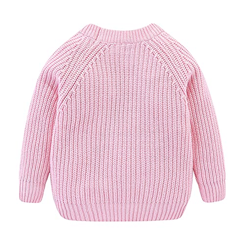 Toddler Girls Sweaters Strawberry Pattern Patch Pullover Knit Tops Girls Sweater Casual2