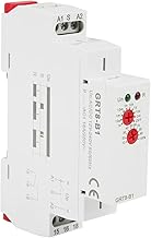 Jadeshay Timing Relay, 12 V ~ 240 V AC DC Universal Delay Relay to Shut-off with LED Indicators for Industrial Electronics Projects, DIN Rail Type Timing
