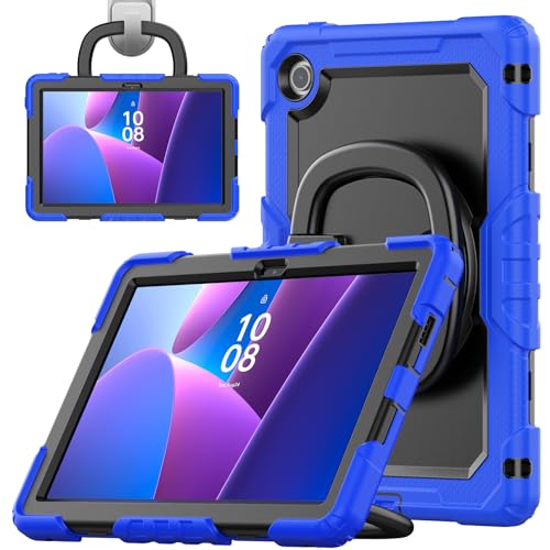 Étui à bandoulière bleu foncé pour tablette Lenovo Tab 10.1 TB-311XU 2025