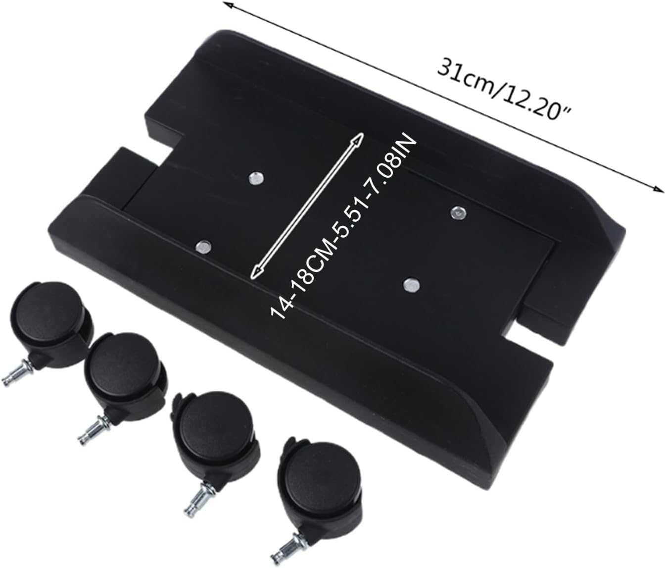 Floor Stand, CPU Stand Mobile Tower Computer Floor Stand Adjustable Width PC Computer Holder Cart with Four Brake Castors