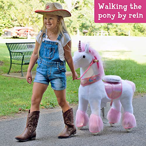 Rênes d'équitation à cheval PonyCycle rose accessoire de jeu - 6