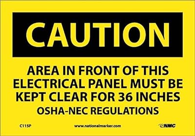 NMC C115P OSHA Sign,