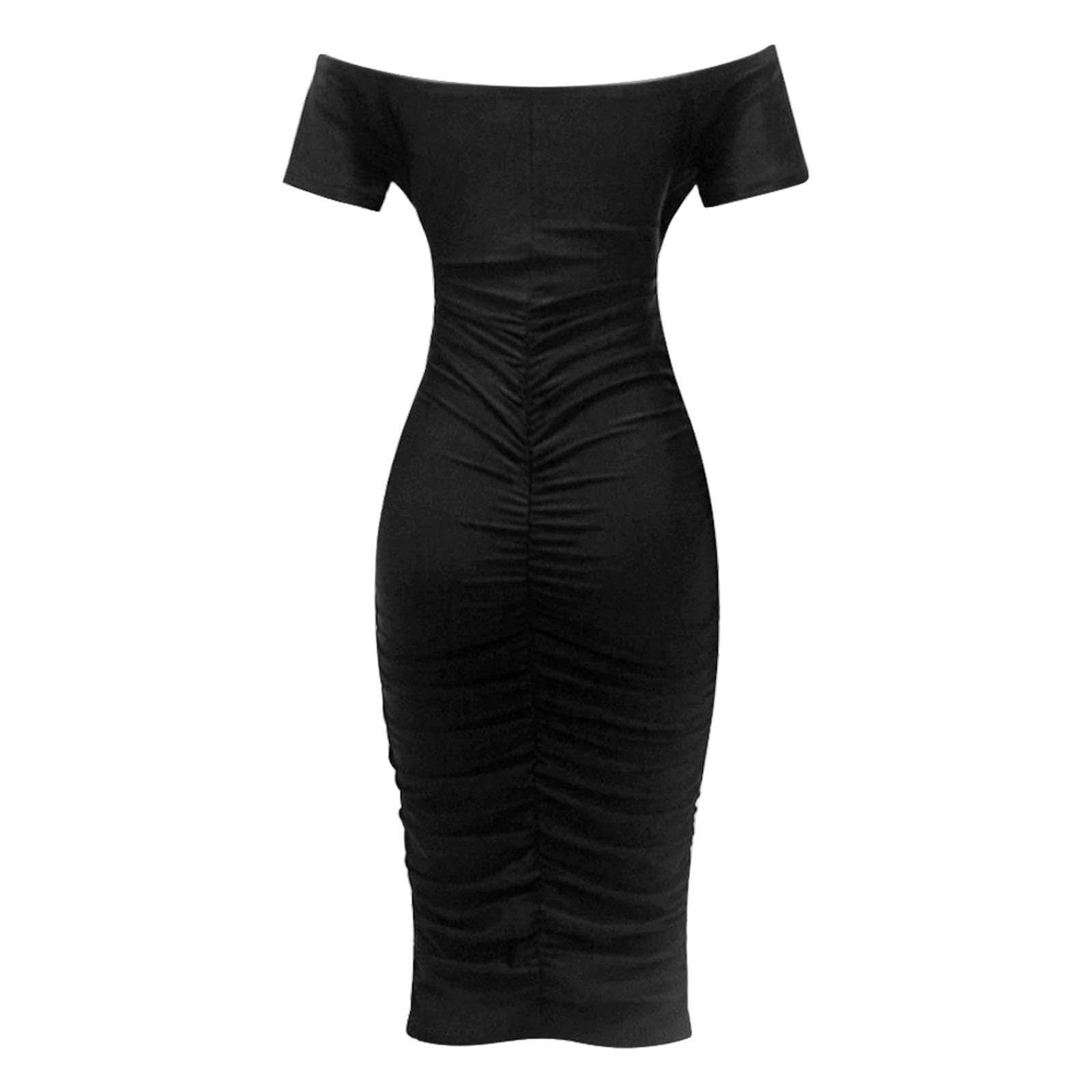 Damska seksowna sukienka imprezowa z odkrytymi ramionami z krótkim rękawem na co dzień bodycon mini na wyjście odzież klubowa elegancka tunika lato