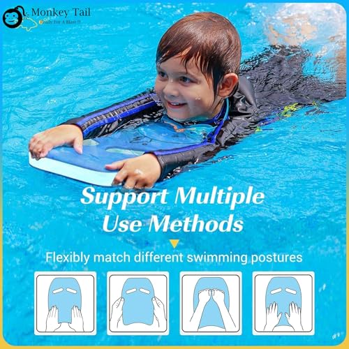 Image of MONKEYTAIL Kick Board for Swimming Sports Swimming Floats for Kids | Blue | Pool Float Support Pad for Beginners Training Accessories |Soft EVA Enhanced Buoyancy | U Design Floaters for Adults