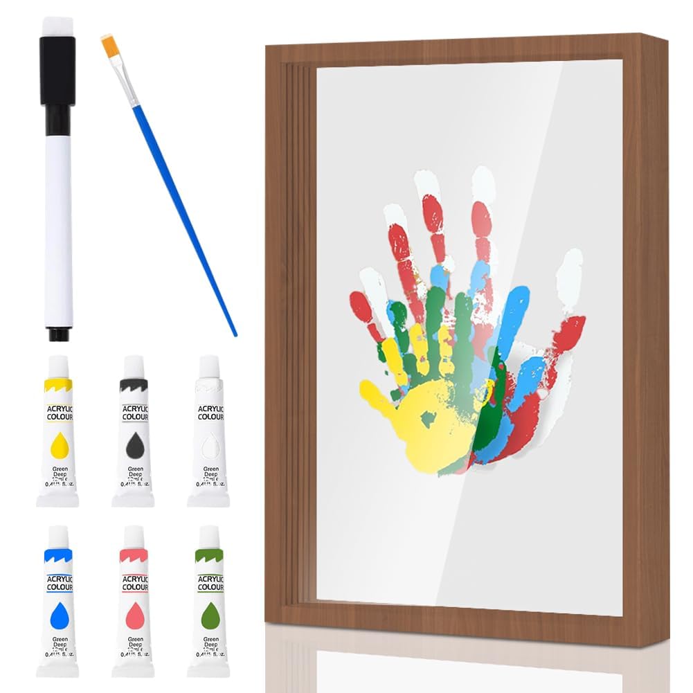 Set di impronte a mano, famiglia con spazio per 5, impronte e