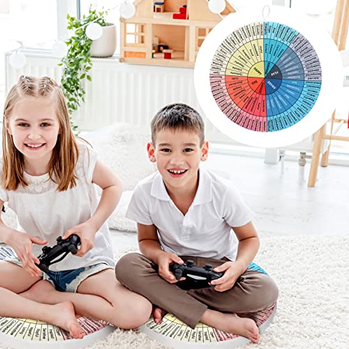 8 Pcs Wheel Of Emotions Feelings Pillow 16 X 16 X 3 Inch Round Throw Circle Seating Comfortable Floor Pillows Decorative Floor Cushion Cute Meditation Pillow For Therapist Counseling Office Home Sofa #TOP6