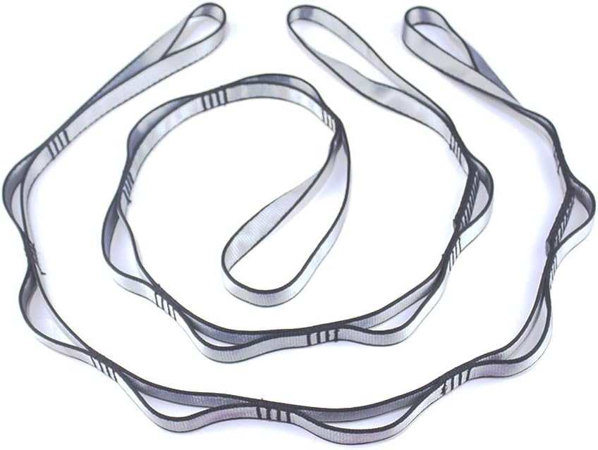 Climbing Strap Daisy Chain Nylon Daisy Chain Adjustable Strap Rope Yoga Extend Belt (2-packs)