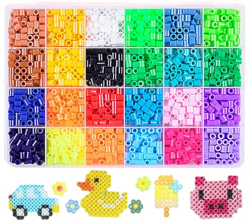 Amazon.co.jp: アイロンビーズ 24色セット 5mm 約1920粒 DIY手芸 作成
