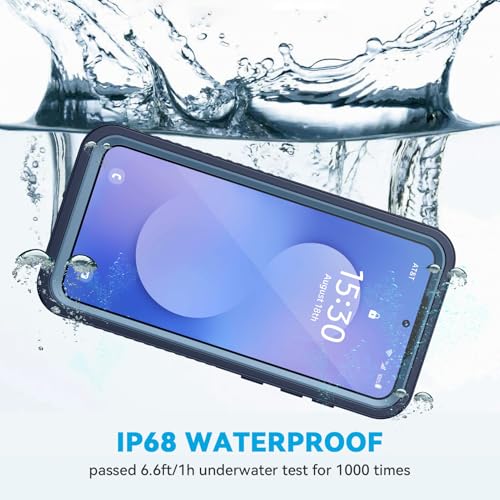 Lanhiem for Samsung Galaxy S25 FE Case, IP68 Waterproof Dustproof with Built-in Screen Protector, Heavy Duty Full Body Protective Phone Case for Galaxy S25FE 5G 6.7 Inch, Navy Blue by Lanhiem - Used condition - Image 6