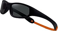Vista 1 de COOLSOME Gafas de sol polarizadas flexibles con protección UV para niños y niñas de 3 a 10 años con correa