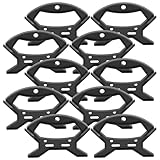 Cabilock 10 Stück Leichter Schwarzer Kunststoff Seilwickler für Angelschnüre und Seile Robust und Mehrfach Verwendbar für Arbeitsplatz und Büro