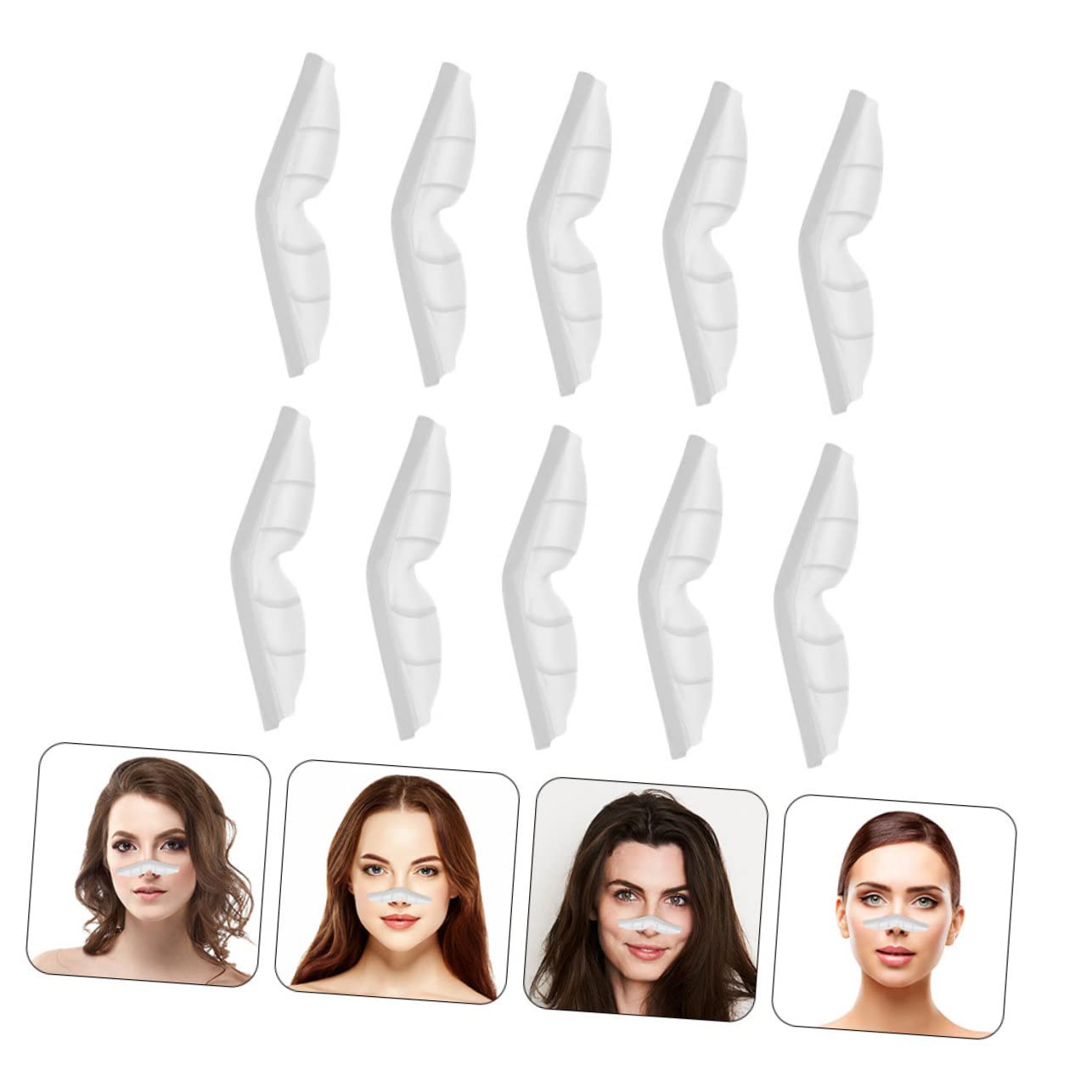 Operitacx 80pièces Coussinets De Nez Silicone Anti-buée pour Masques Et Plaquettes De pour Éviter La Buée Accessoires De Confort pour Porteurs De