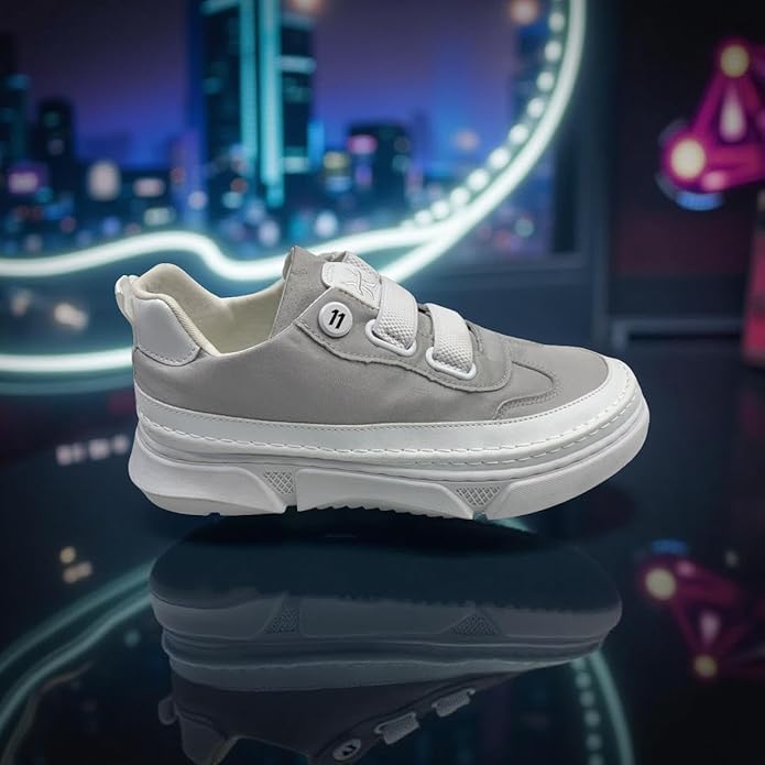 Image of Casual Platform Sneakers for Men, Chunky Sole, Lace-up Design