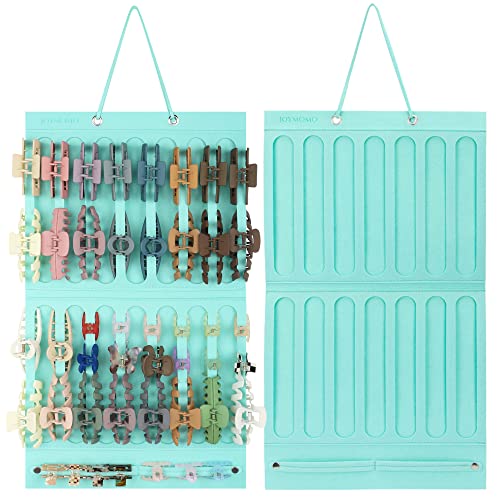 JOYMOMO Hanging Hair Claw Clip Organizer , Felt Claw Clip Storage and Organizers for Women Girls(Without Claw Clips)