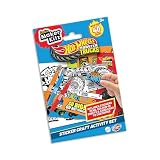 BLADEZ Hot Wheels Monster Trucks Sticker Activity Set - Kreativer Spaß mit Aufklebern & Ausmalen - Aufkleber für Kinder mit Mini Karte Monster Trucks & Stifte - Perfekt für Mitgebsel - 1 Packung