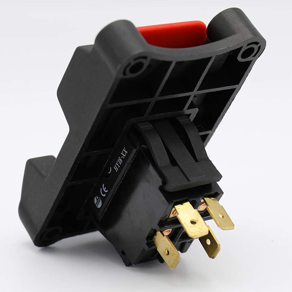 Safety Switch KEDU HY18-32 20A 2HP 4Pins DPDT Safety Locking Key Switches Pushbutton Switch