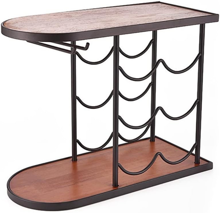 Vintage Wood Stacking Wine Rack Goblet Kitchen Bar Glass Display Storage Shelf