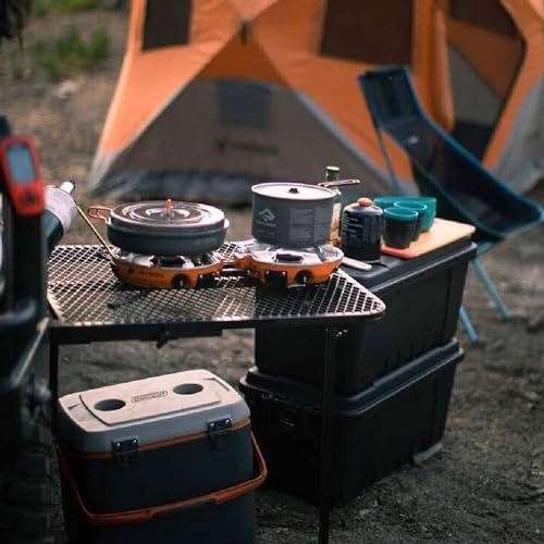 Mesa de comedor plegable al aire libre, ligera y ajustable para caravanas y aventuras de viaje