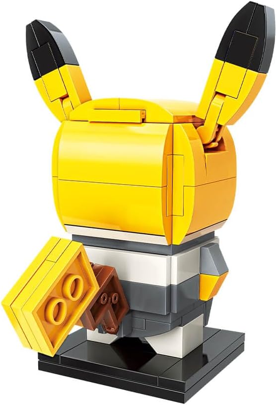 Side view of the assembled Bingo Keeppley K20203 Pikachu Team Galactic model